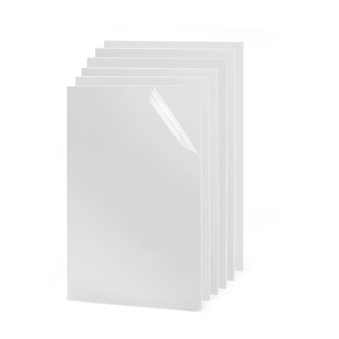 10 Placas Metacrilato Blanco Semitransparente para Grabado y Corte por Laser, CNC Router,Bricolaje, Manualidad