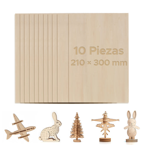 Tablero Madera Contrachapada para Corte por Laser, CNC Router,Bricolaje, Manualidad-Abedul de Primera Calidad