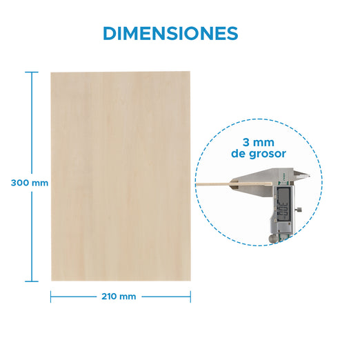 Tablero Madera Contrachapada para Corte por Laser, CNC Router,Bricolaje, Manualidad-Abedul de Primera Calidad