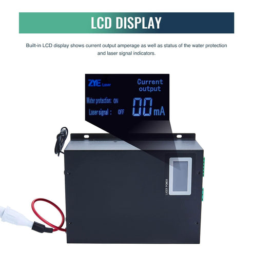 60W Laser Power Supply with LCD Display