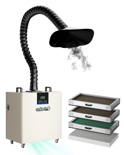 Purificador de Humo de 300W con Filtro de Cartucho 3 en 1 para Cortadoras Láser | LSP-300