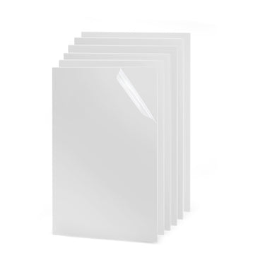 10 Placas Metacrilato Blanco Semitransparente para Grabado y Corte por Laser, CNC Router,Bricolaje, Manualidad
