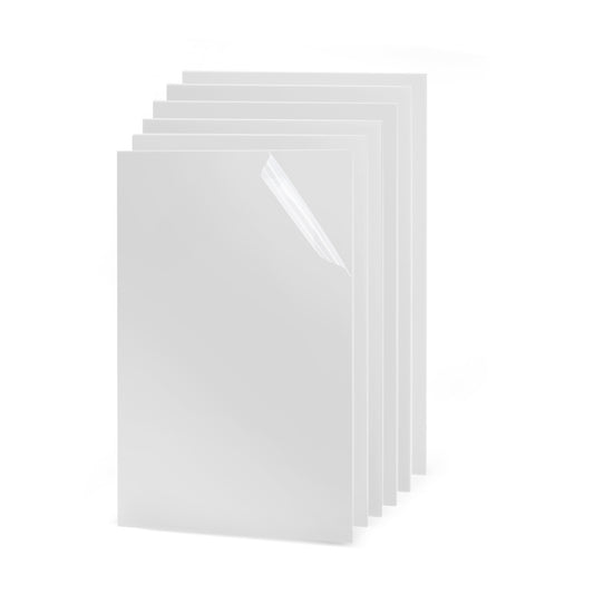 10 Placas Metacrilato Blanco Semitransparente para Grabado y Corte por Laser, CNC Router,Bricolaje, Manualidad