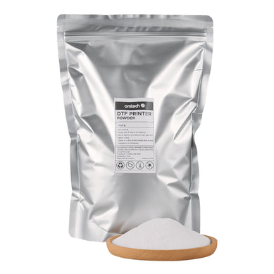 Polvo de transferencia DTF blanco OMTech, adhesivo termofusible de 1000 g para impresión en film