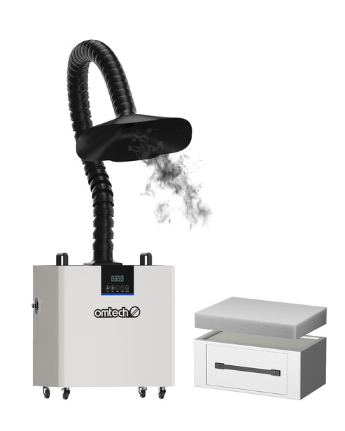 Purificador de Humo de 300W con Filtro de Cartucho 3 en 1 para Cortadoras Láser | LSP-300