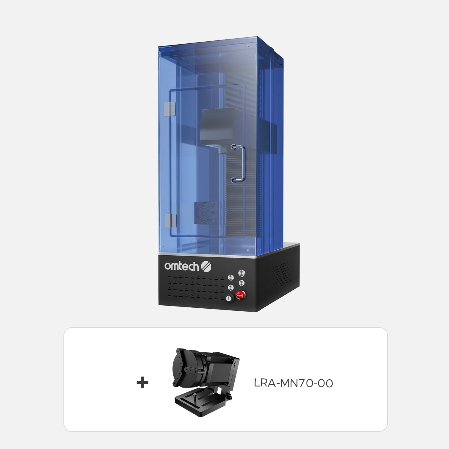 OMTech 20W Marcador Láser de Fibra para Marcado en Metales, Enfoque automático | F20C