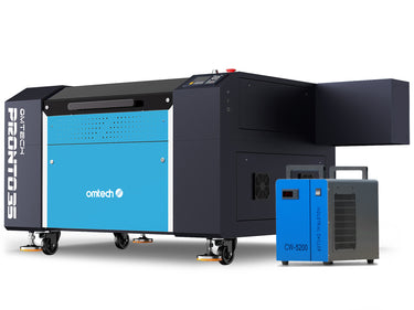 100W Máquina Corte y Grabado Láser Co2 con Área de grabado 700X500mm y Enfriador de Agua Gratis | Pronto-35X