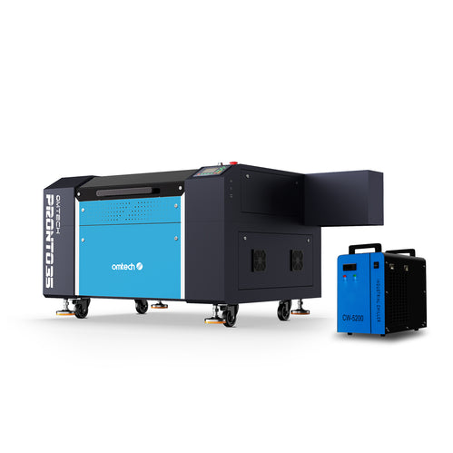 100W Máquina Corte y Grabado Láser Co2 con Área de grabado 700X500mm y Enfriador de Agua Gratis | Pronto-35X